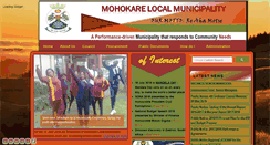Desktop Screenshot of mohokare.gov.za