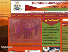 Tablet Screenshot of mohokare.gov.za
